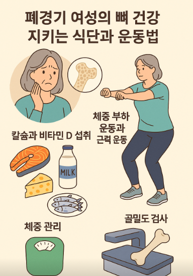 폐경기 여성의 식단과 운동법
