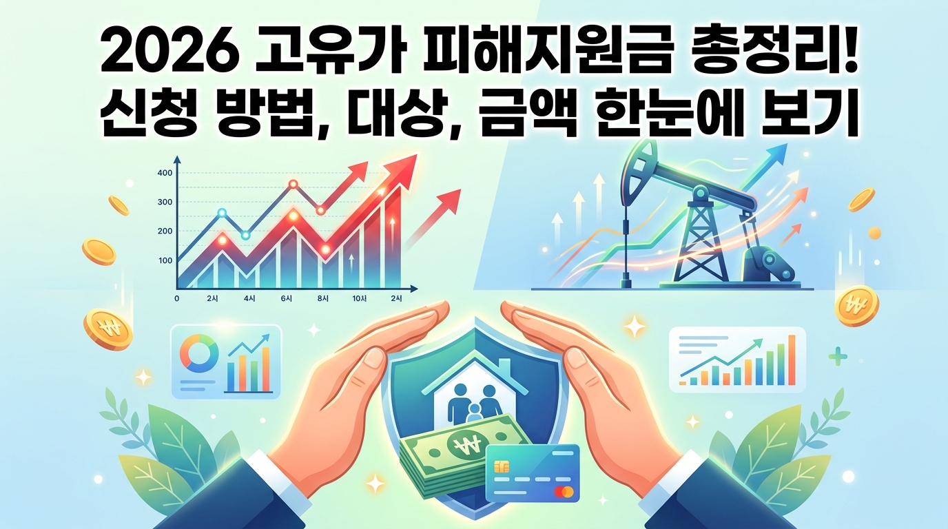 2026 고유가 피해지원금 총정리: 소득 하위 70% 기준, 지역별 금액 및 2차 신청 방법(최대 60만원)