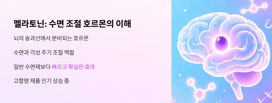 멜라토닌: 수면 조절 호르몬의 이해