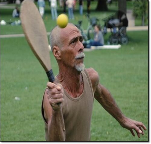 운동 하는 노인