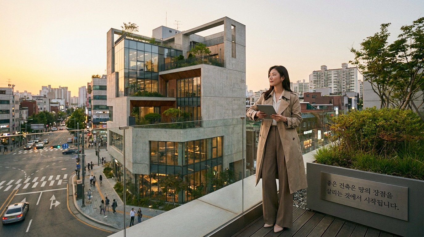 코너땅은 땅의 장점을 얼마나 잘 살리느냐가 핵심