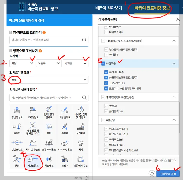 폐렴구균 예방접종 13가 15가