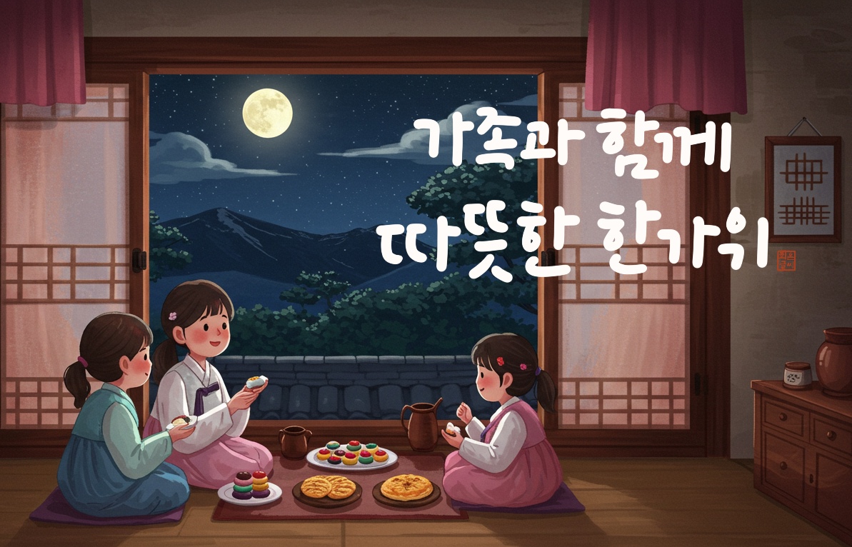 추석에 어울리는 감성 캘리그라피 문구