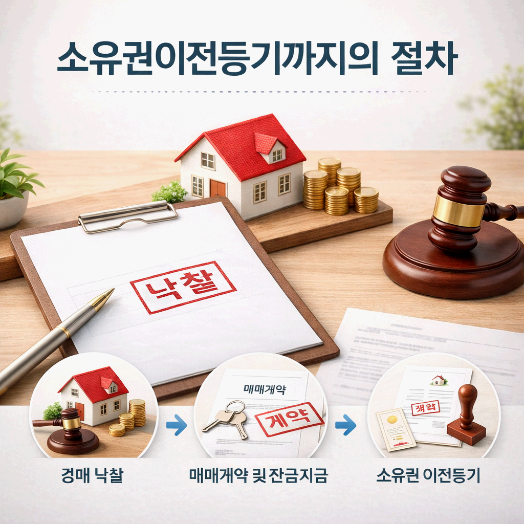 소유권이전등기까지의 절차 &ndash; 낙찰 후 법적 진행 순서