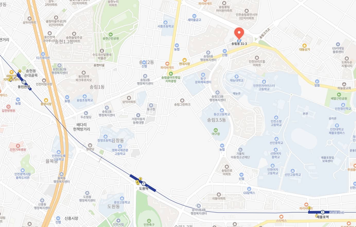 리아츠 더 인천 12차 지도