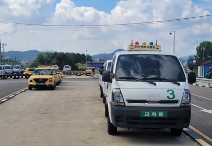 송파운전면허학원주행차량들