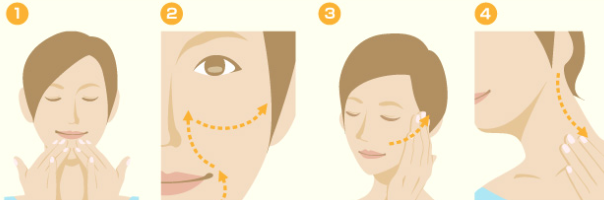 팔자주름 격퇴 림프 마사지