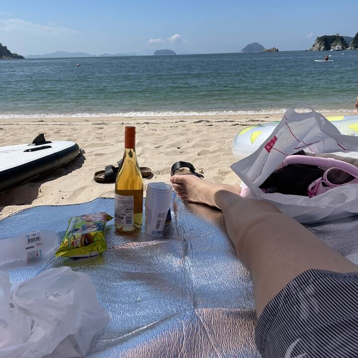 비진도 해변 사진