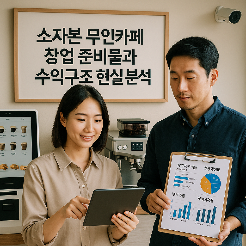 소자본 무인카페 창업 준비물과 수익구조 현실 분석