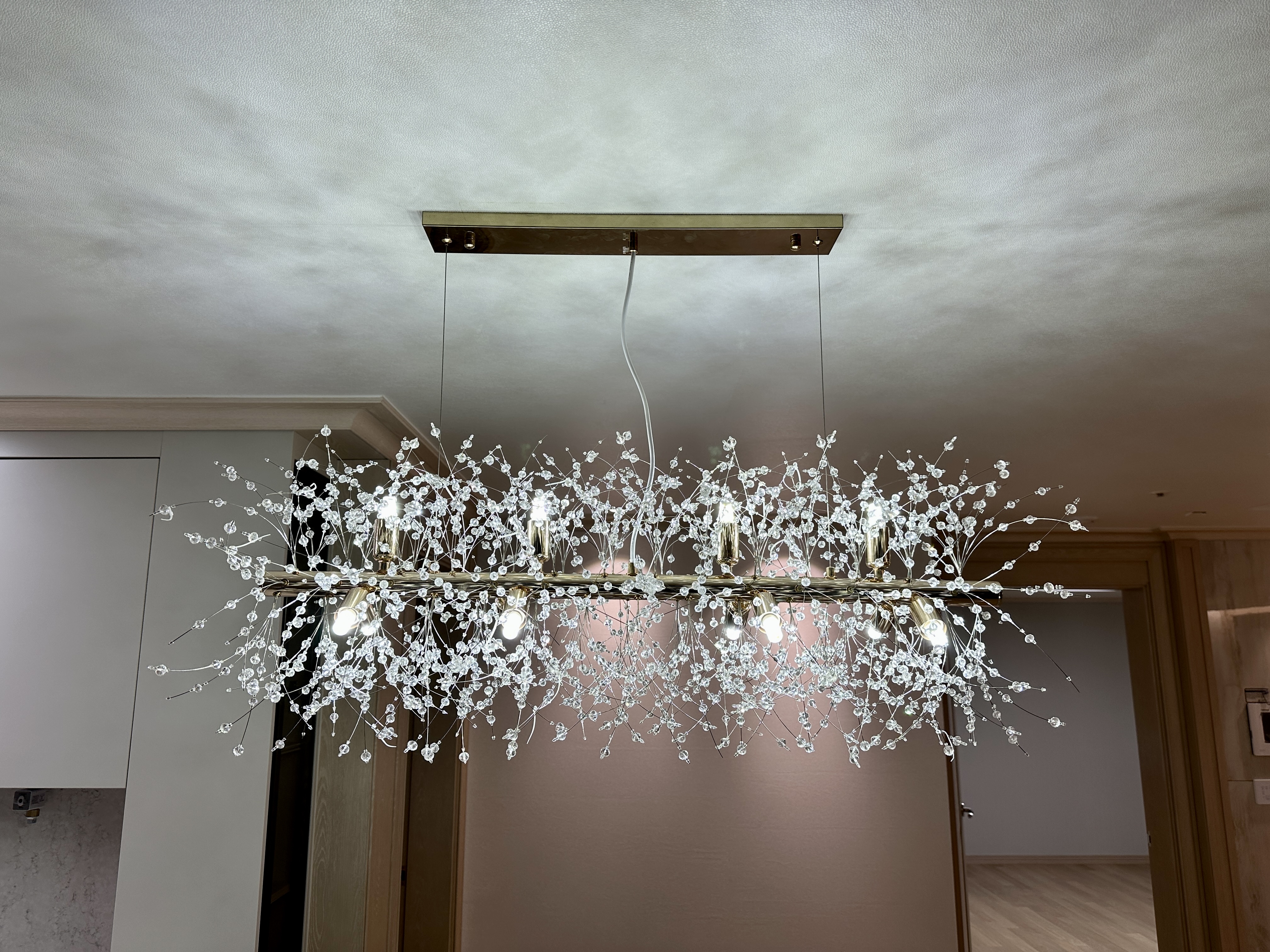 엘사 3색 눈꽃 전등