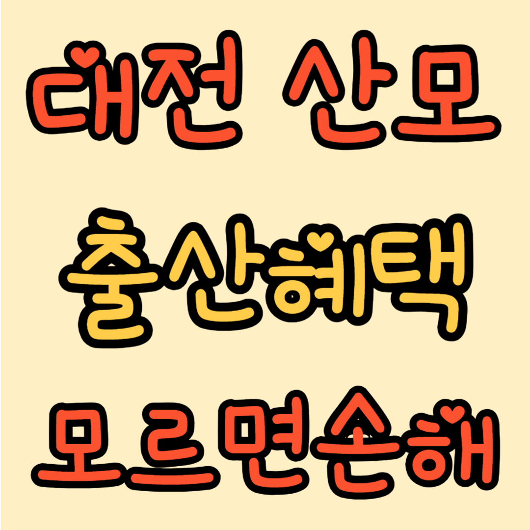 대전 출산혜택