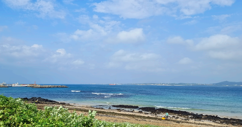 제주올레21코스의 아름다운 바다