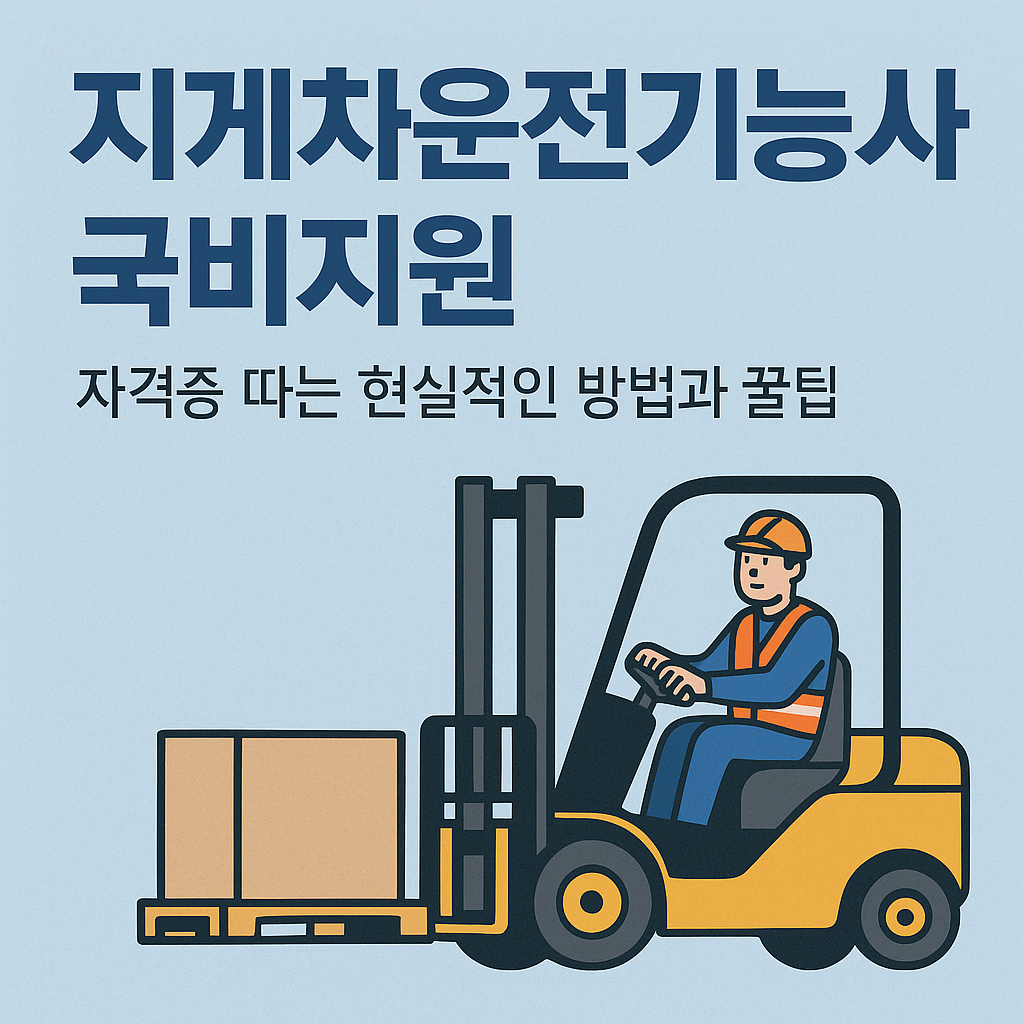 지게차운전기능사 국비지원 자격증