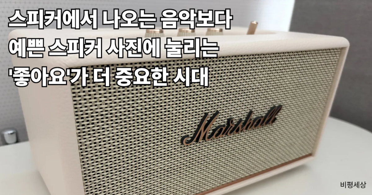 SNS 과시 문화가 현대인의 정신 건강에 미치는 영향과 일상의 허상을 분석하는 인테리어 스피커 이미지