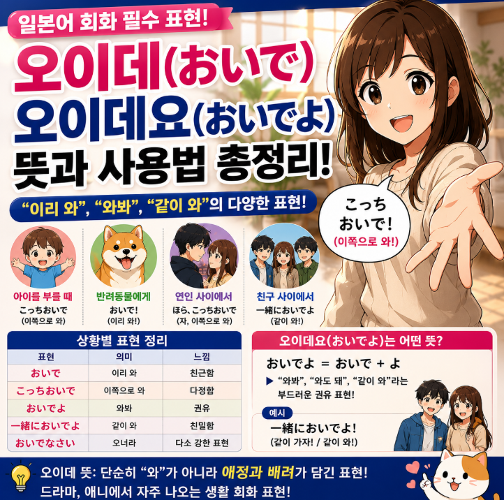 오이데 뜻 "애니에서 맨날 나오는데 뜻은 몰랐다..." 오이데요 의미 사용법 전부알려드림1