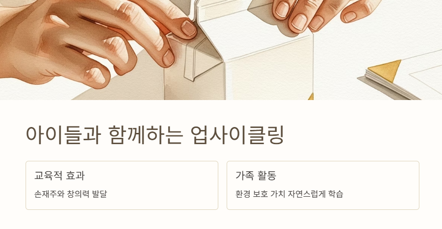아이들과 함께하는 업사이클링