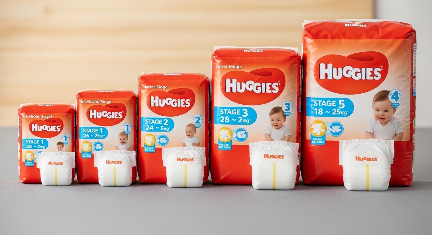 하기스 기저귀 5단계