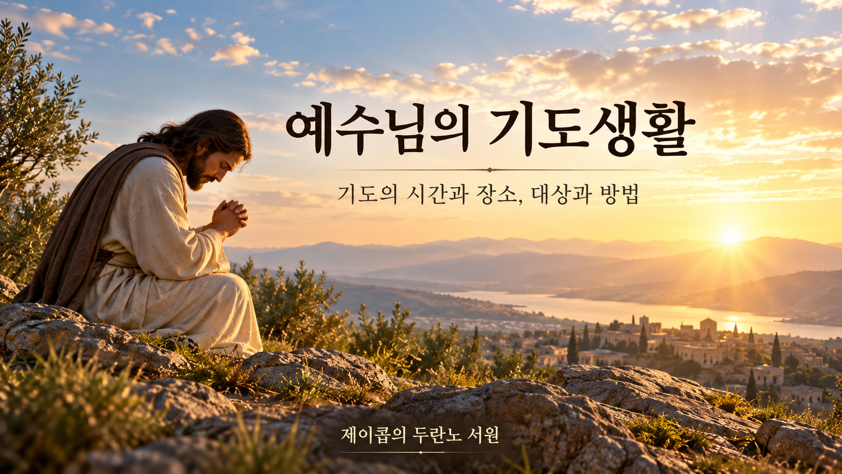 예수님의 기도생활: 시간과 장소, 대상과 방법으로 배우는 기도의 본질