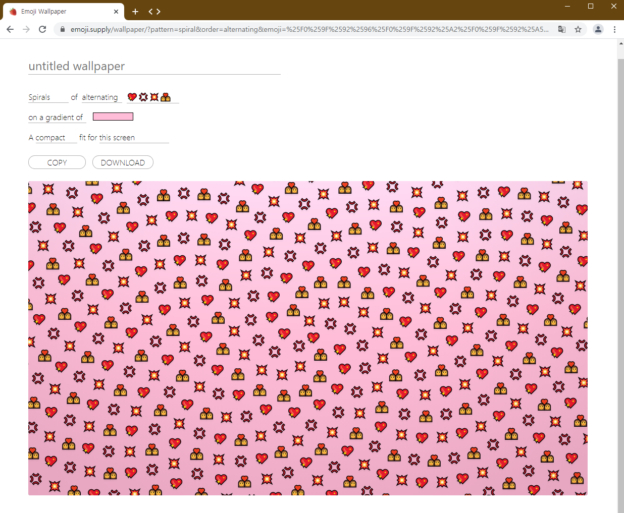 새롭게 만들어본 이모지 배경화면