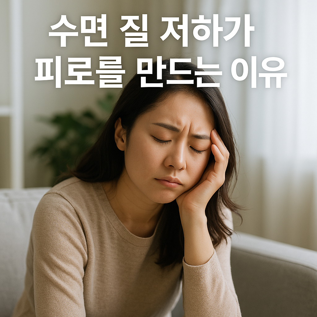 수면 질 저하가 피로를 만드는 이유, 실사형 이미지