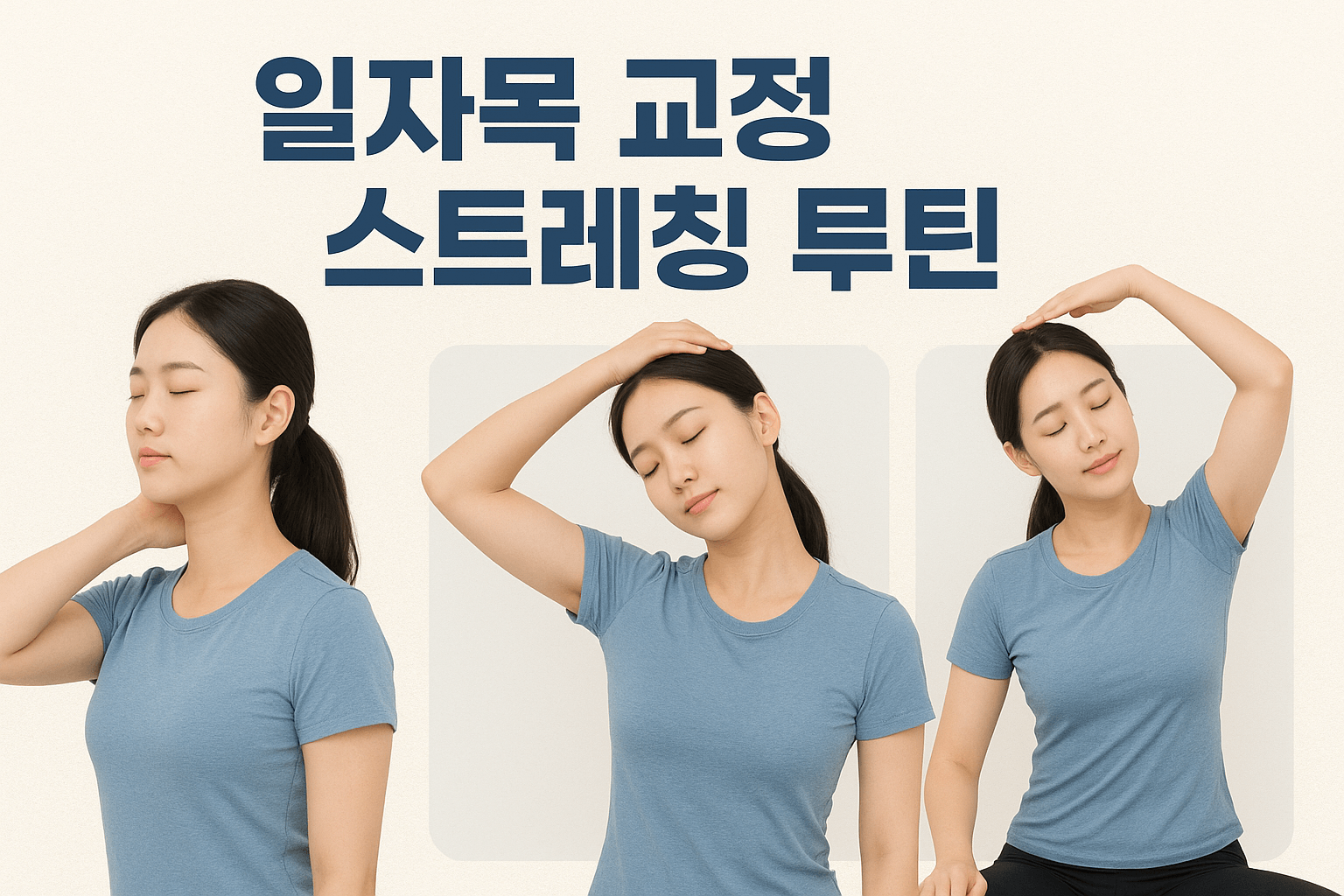 일자목 교정 스트레칭 루틴