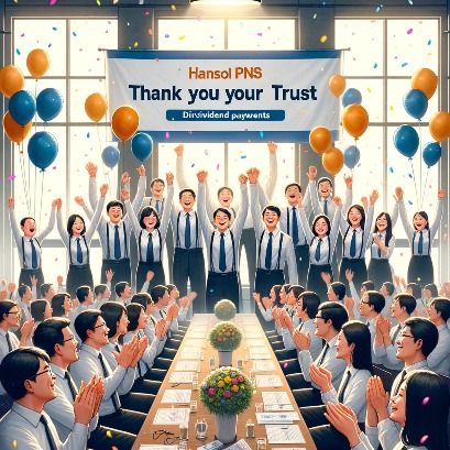 한솔PNS 배당금 지급 이력 확인 1