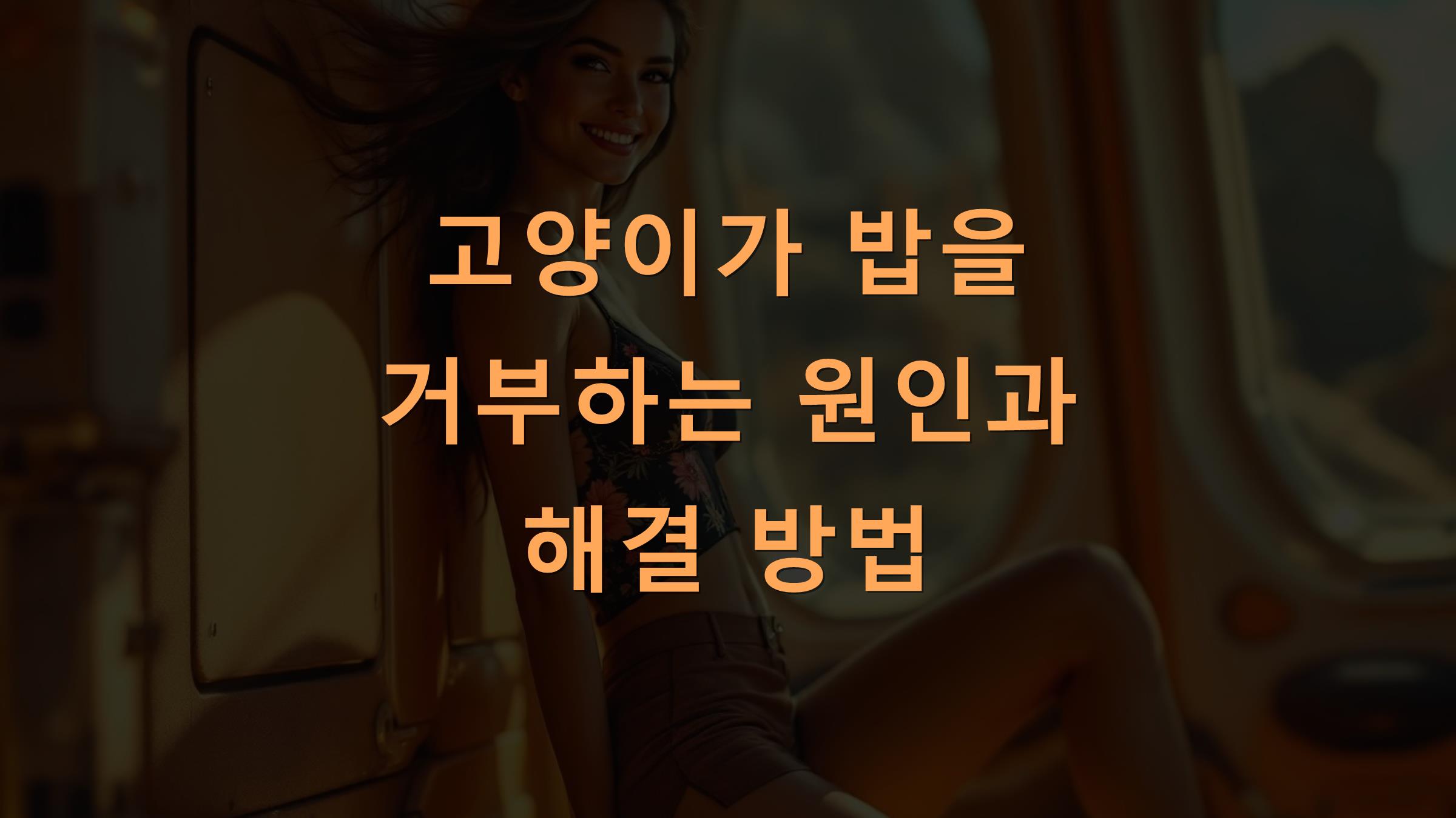 고양이가 밥을 거부하는 원인과 해결 방법