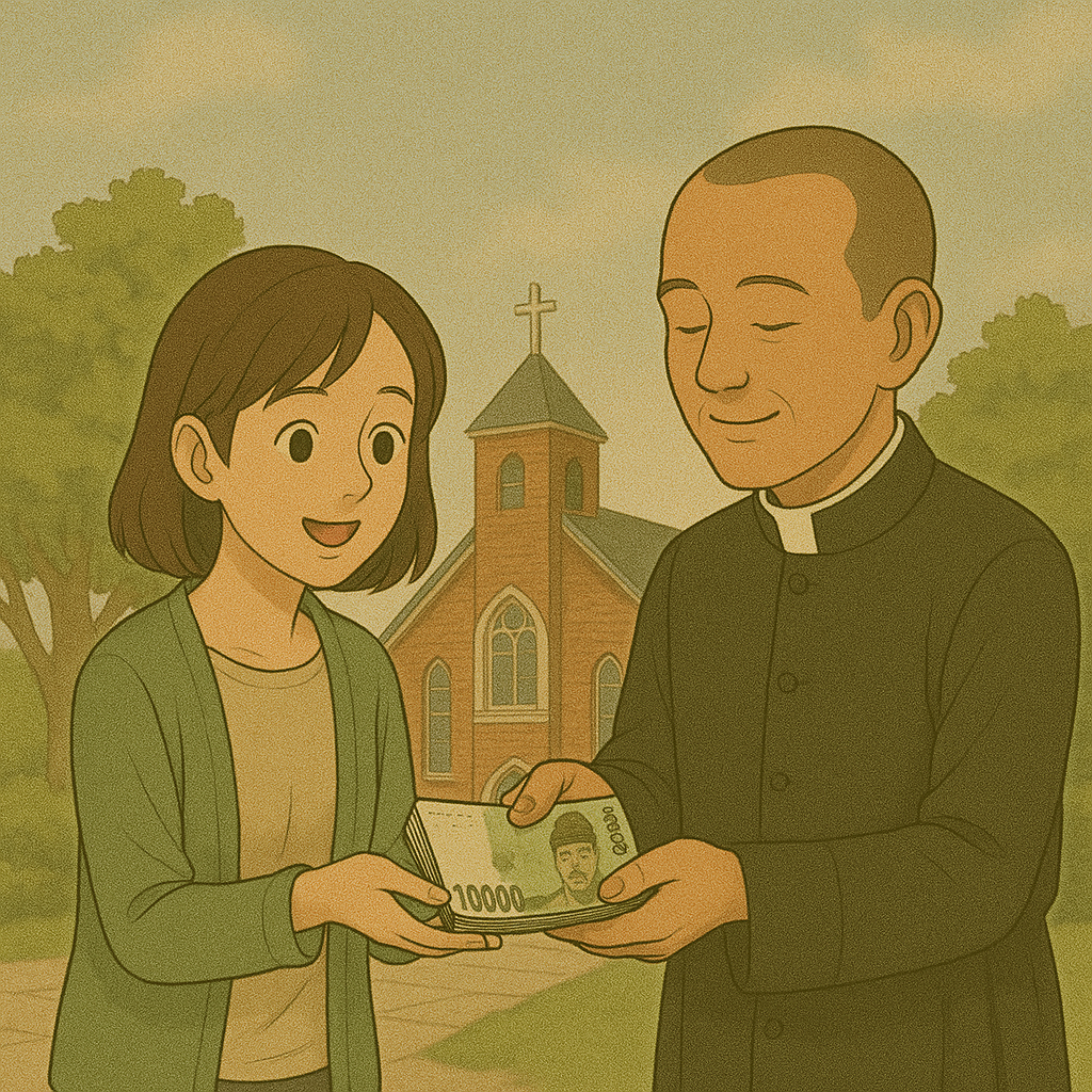 교회에서 돈을 받는 꿈