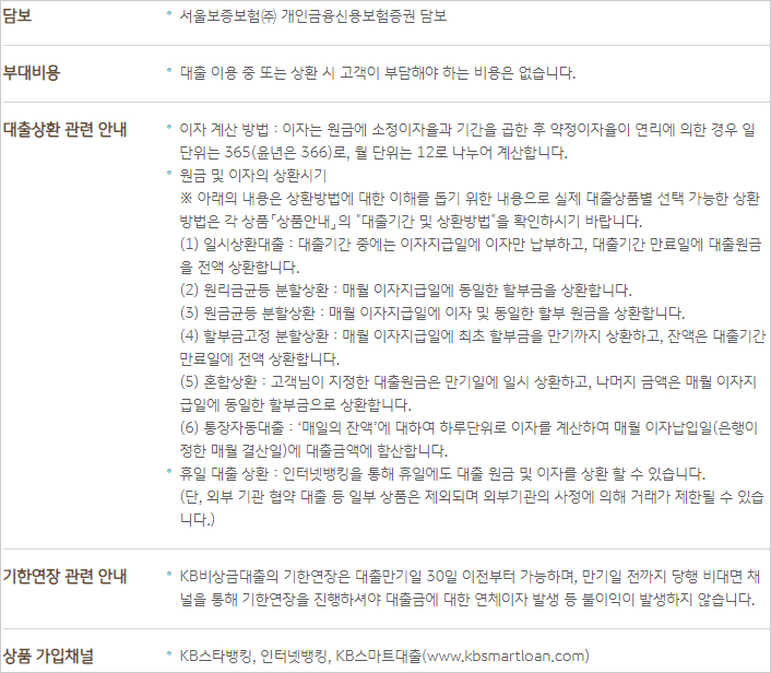 kb비상금대출-담보-기한연장-가입방법-설명-이미지