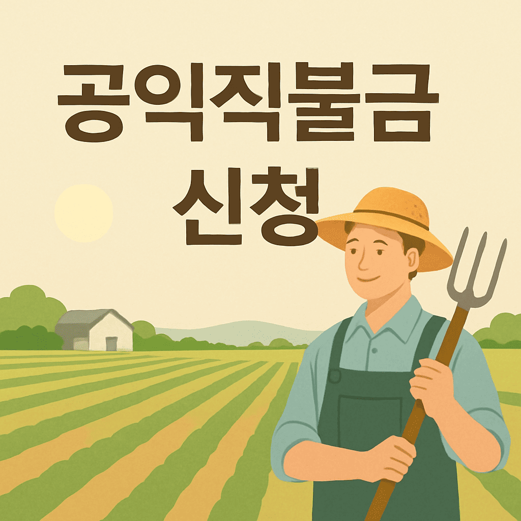 공익직불금 신청사진