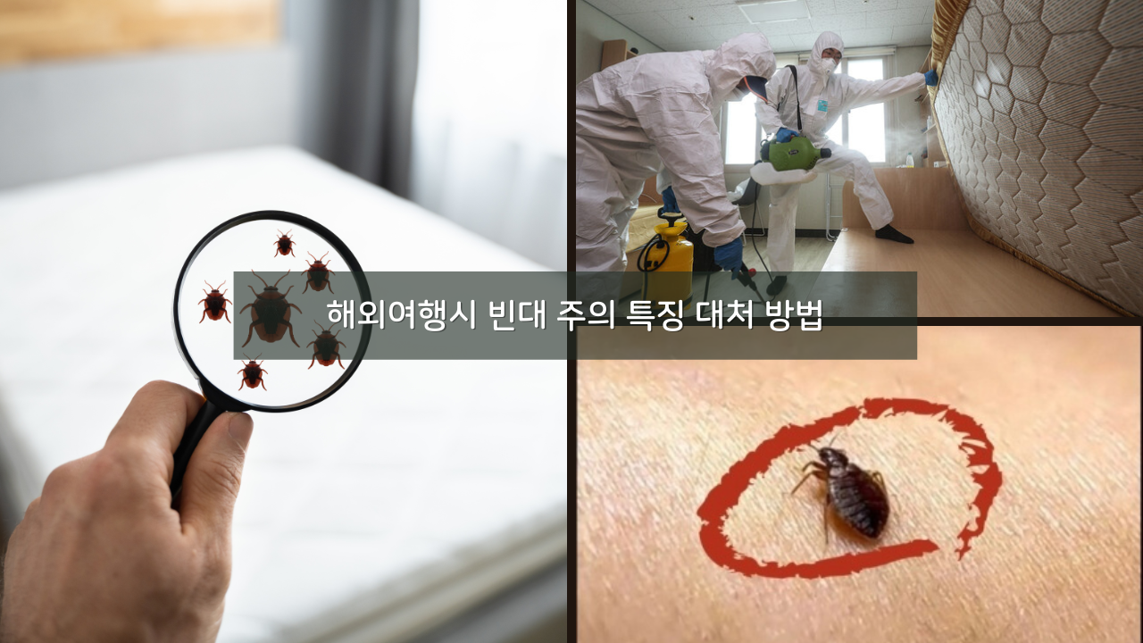해외여행시 빈대 주의 특징 대처 방법 예방하기