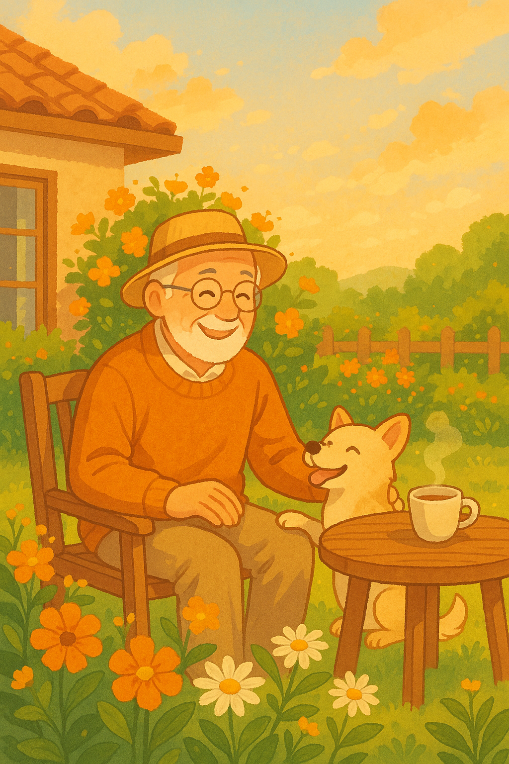 은퇴를 즐기는 남자