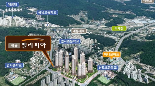 계룡 펠리시아 단지구성