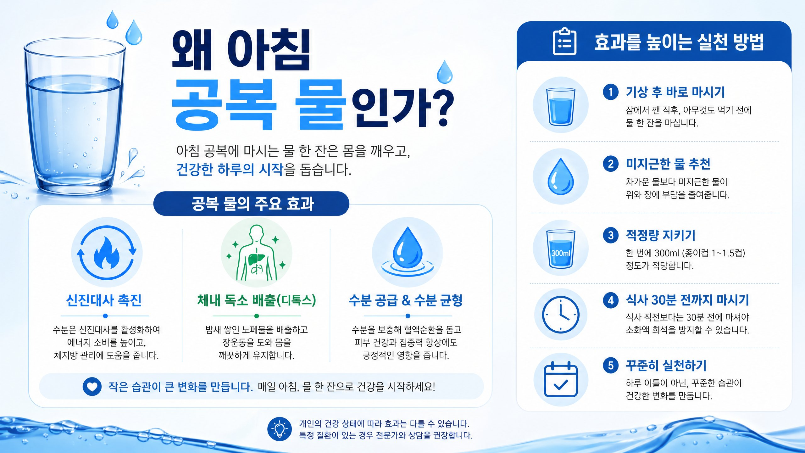 공복 물 효능