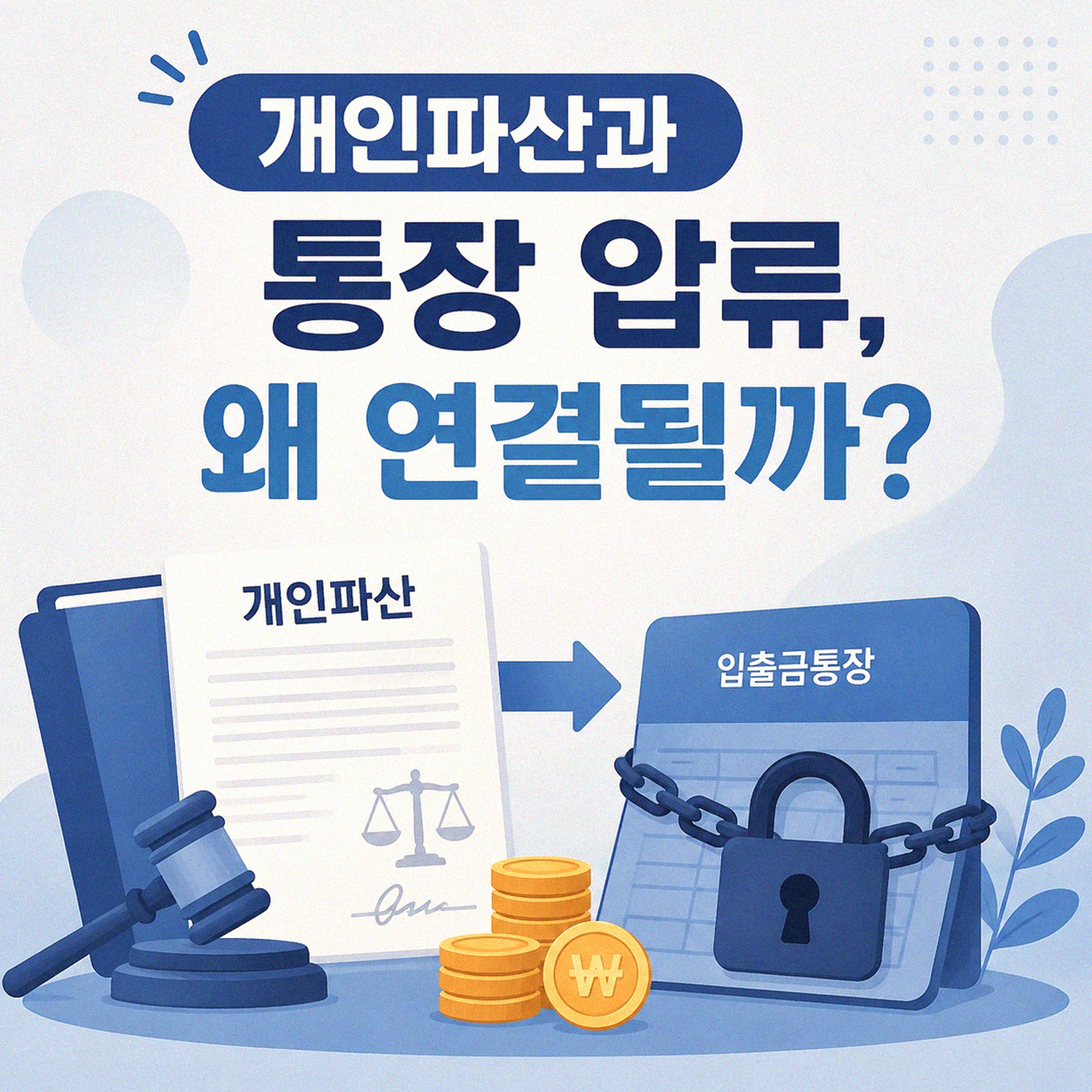 개인파산 신청 후 은행 통장 압류, 괜찮을까?