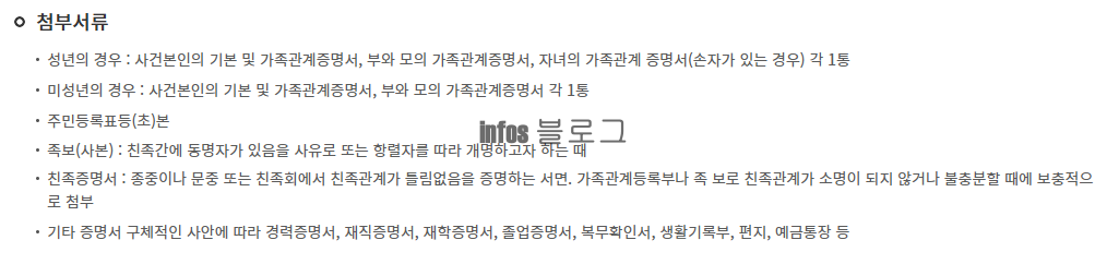 인터넷 이름 개명 신청방법 필요서류 진행절차 총정리