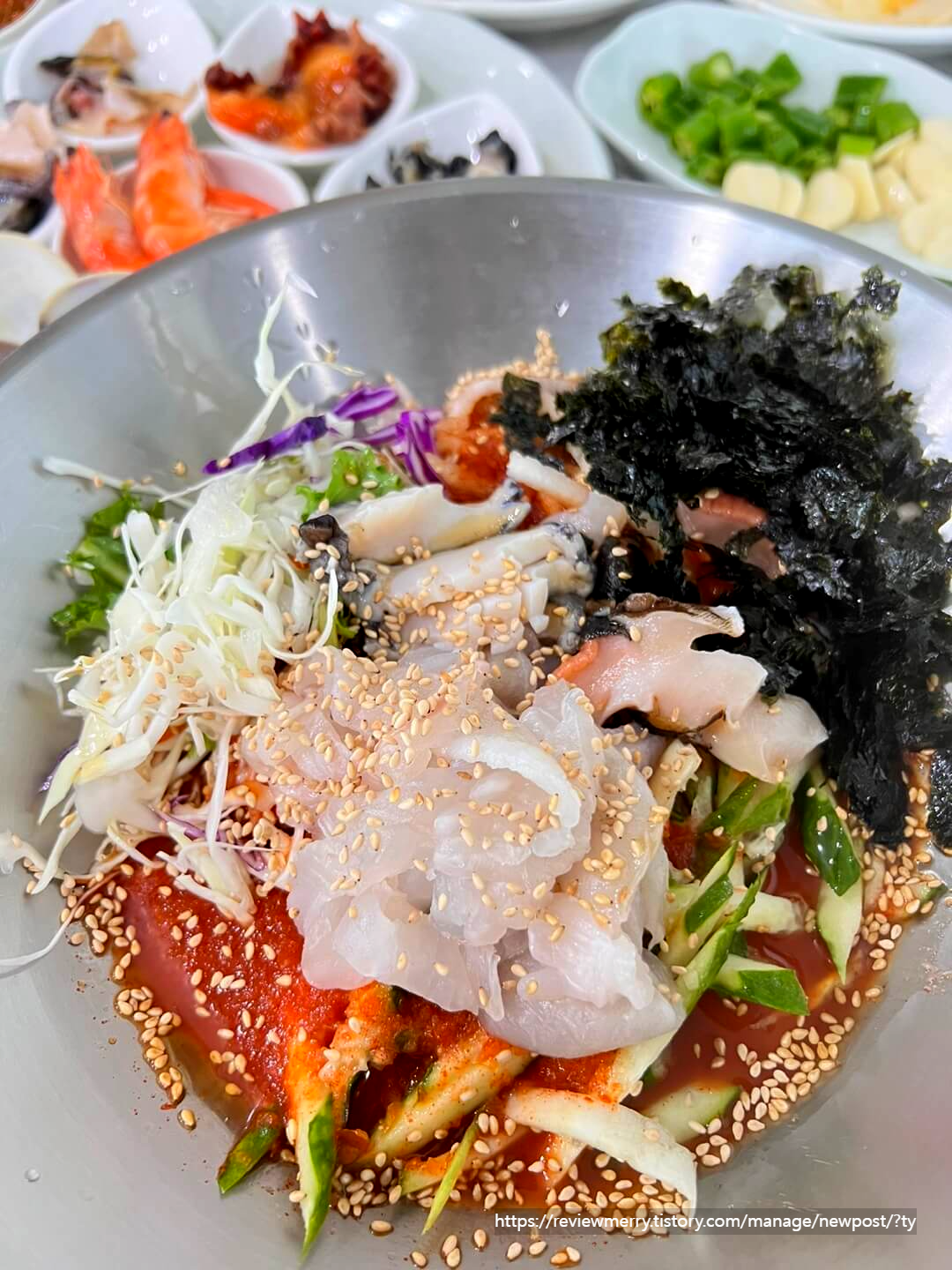 물회 사진
