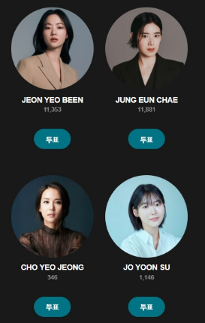 백상예술대상 인기상 여자 후보