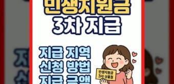 3차 민생지원금 신청