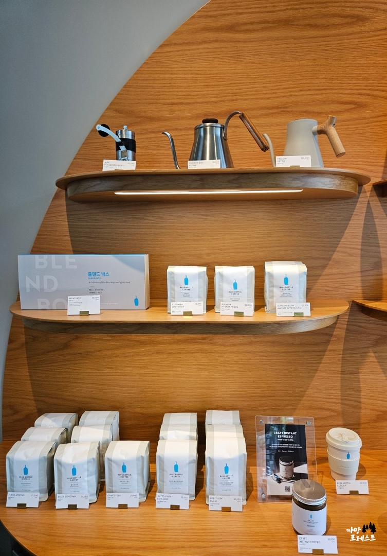 블루보틀 압구정 커피 가루