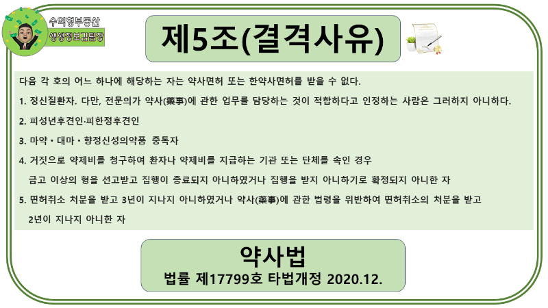 약국 허가 조건(자격, 규정, 신고)