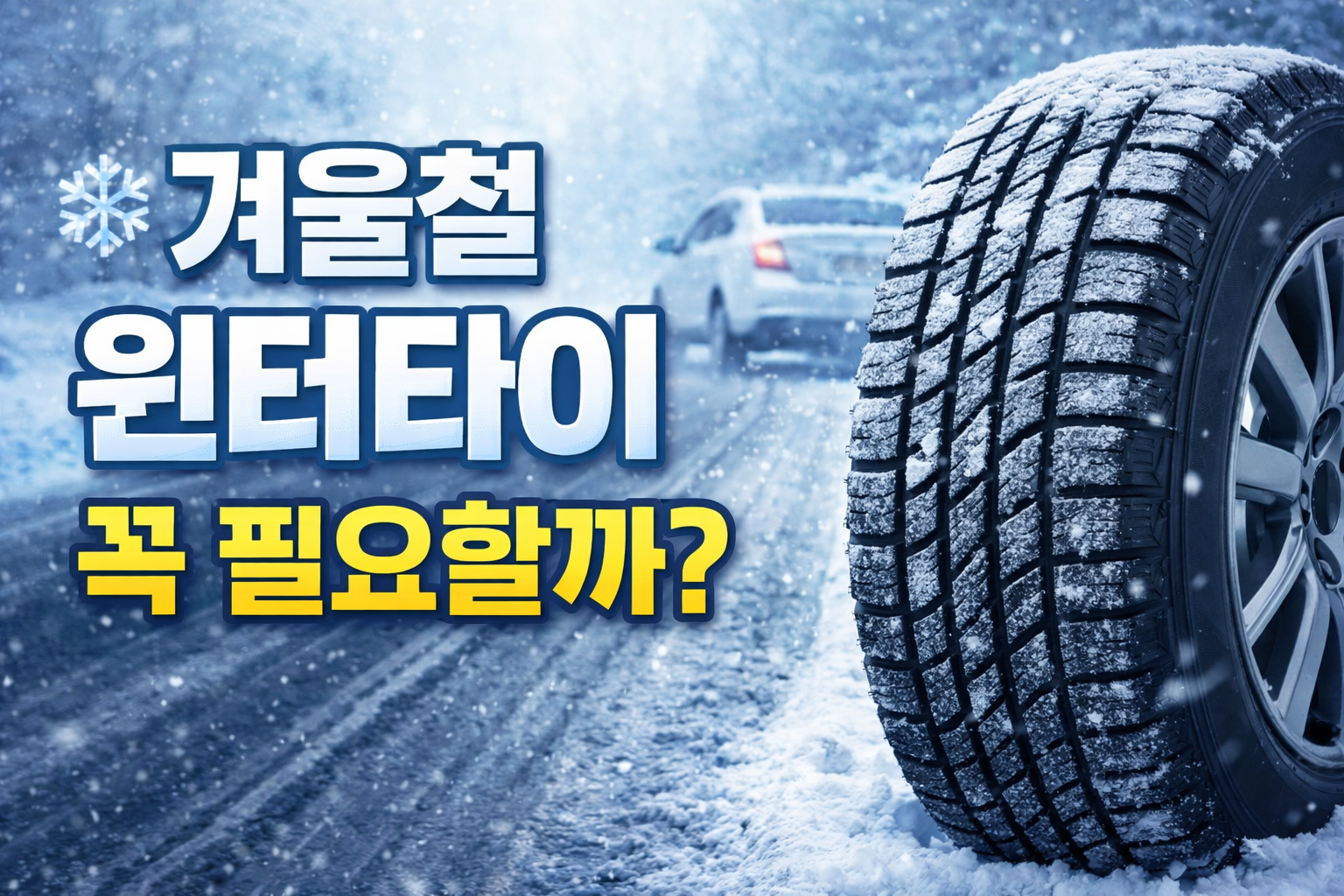 겨울철 윈터타이어, 정말 필수일까? 보관법까지 총정리!