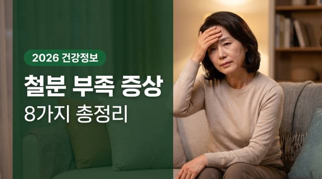 철분 부족 증상 8가지 총정리 썸네일