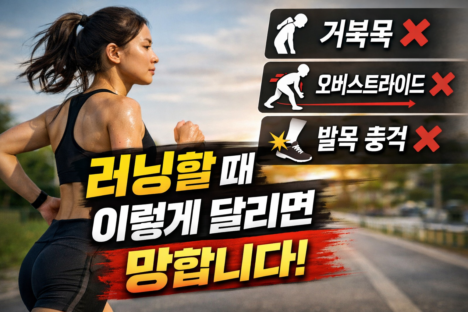 러닝 자세에 대해서 알아보기 초보러너 필독!