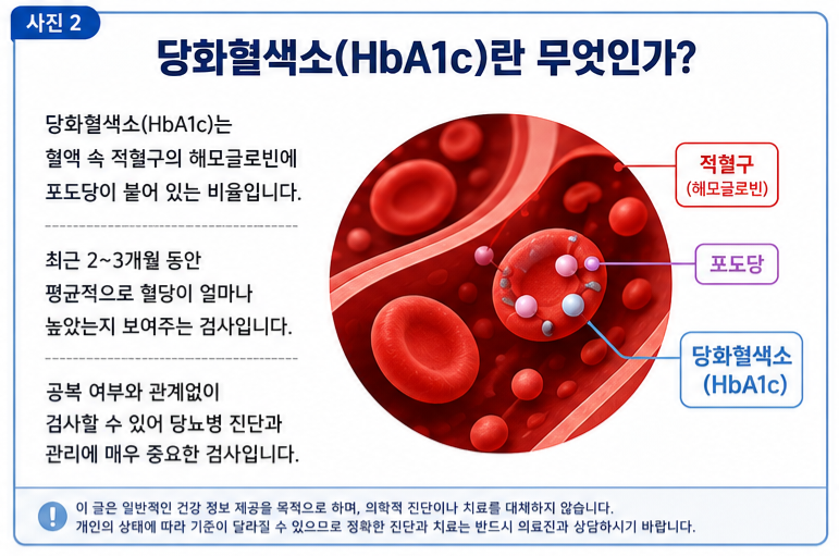 당화혈색소가 무엇인지 설명하는 글