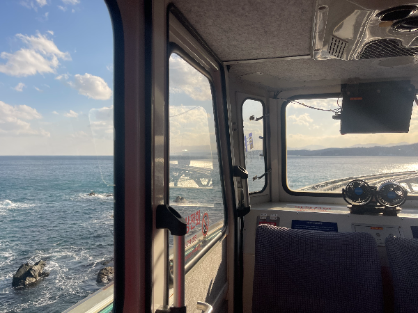 울진 죽변 스카이레일 탑승 내부