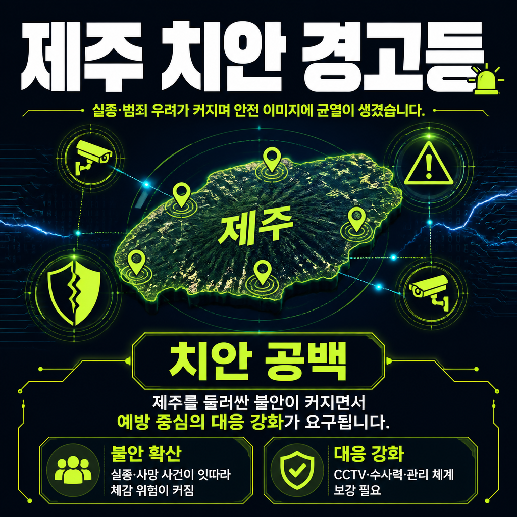 제주 치안 경고등