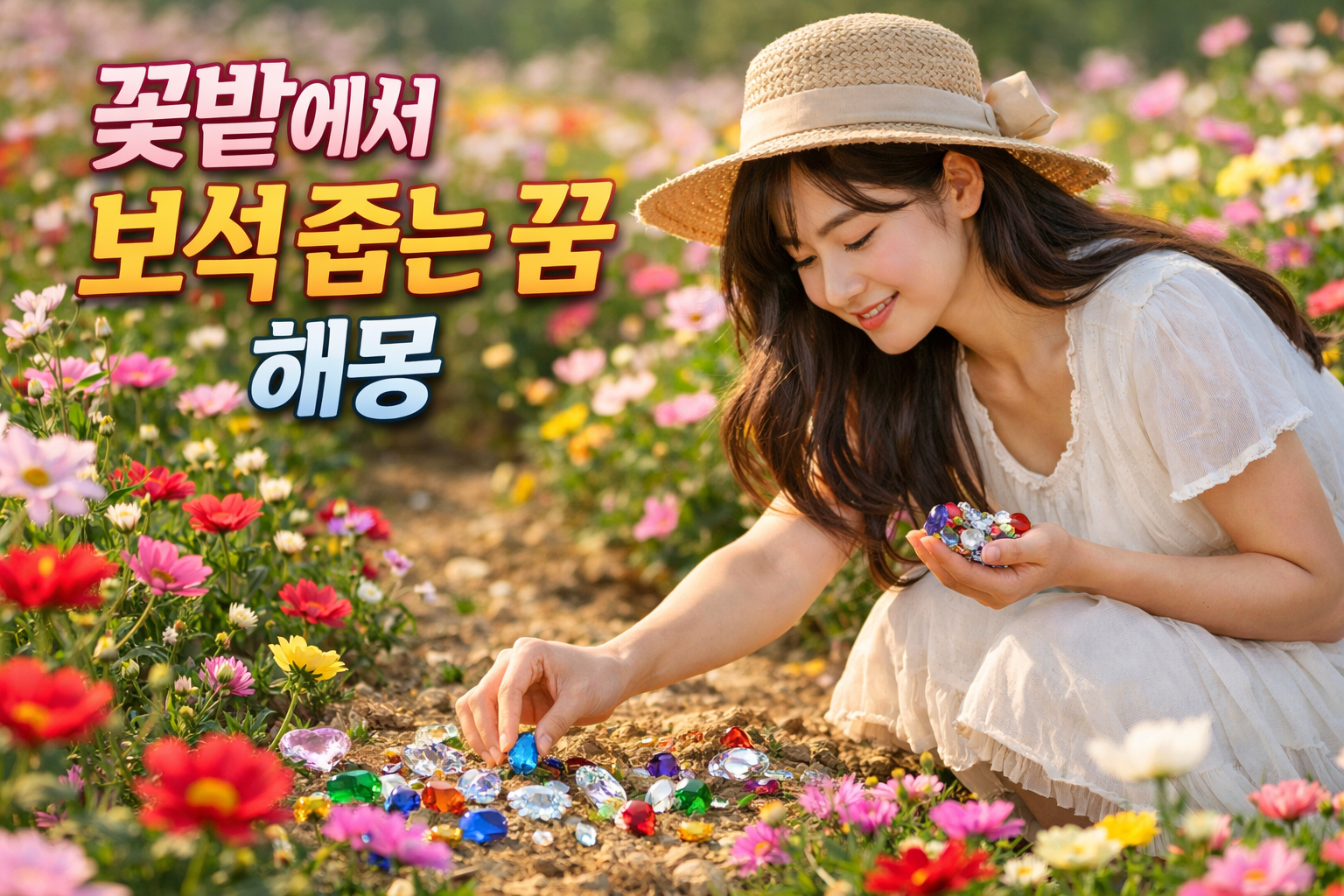 꽃밭에서 보석 줍는 꿈
