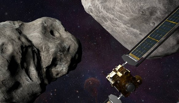 다트미션 소행성 충돌 사진