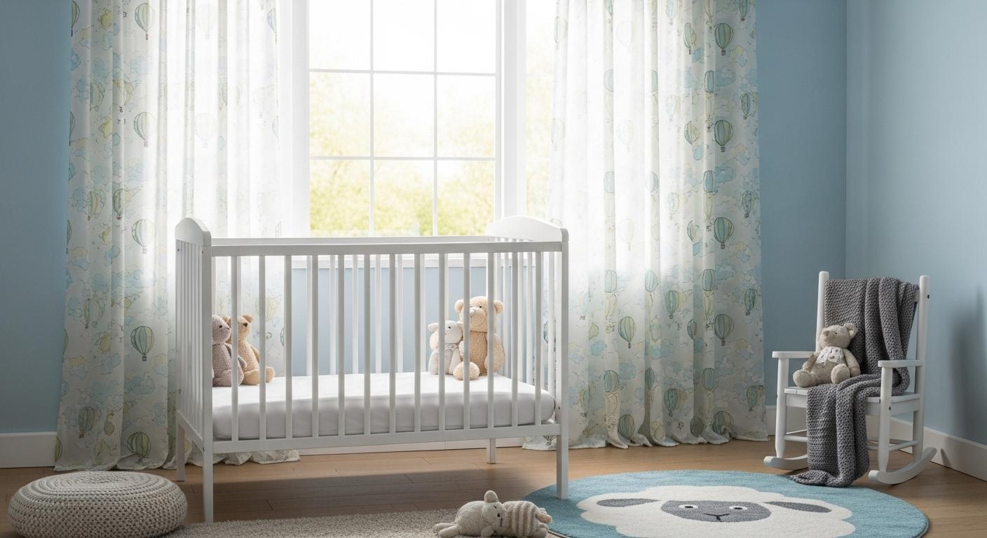 아기방 커튼 셀프